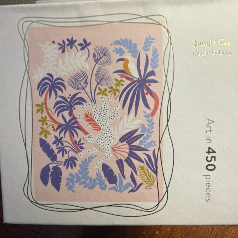 Jiggy Puzzle Jungle Cat Megan Galante 450 pieces NEW